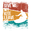 Solo Kite Surfer Silhouette Design