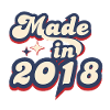 Made in 2018 retro