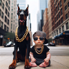 Baby mit gold Kette