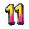 11 Zahl Bunt