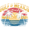 Gulf of Mexico Vintage Sunset Beach Paradise