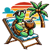 Chill Turtle Vibes 🐢🌴
