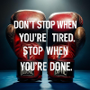 Perseverance quote on boxing gloves