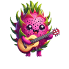 Dragon Fruit Playing Guitar