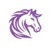 Design de cheval violet cool