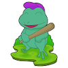 Frog Baseball Baseball Bat