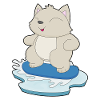 Cat Snowboarder Snowboard