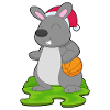 Basket-ball de Noël Bunny