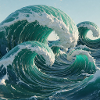 Hypersurreal Ocean