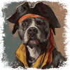 American Staffordshire Pirate