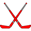 Crossed Hockey Sticks