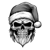 Santa Claus Skull