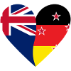 New Zealand Germany Heart
