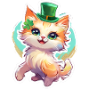 St. Patrick's Day Katze Geschenk