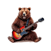 BEAR ROCK GUITAR PLAY GUITAR