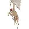 Sloth rock climbing