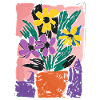 Retro Flower Arrangement: Matisse Inspired
