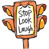 Funny traffic light illustration