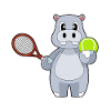 Hippopotamus Tennis Rackets