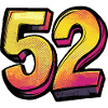 52 Zahl Bunt