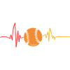 Baseball Player Heartbeat Baseball