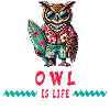 Owl is Life - Surfer Owl