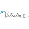 Valentin Nom Prénom Calligraphie Coeur