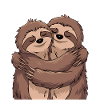 Cute Lazy Couple Love Cuddles