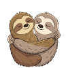 Cute Lazy Couple Love Cuddles