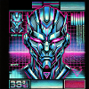 Digitaler Roboterkopf
