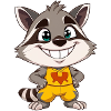 Frecher Waschbär