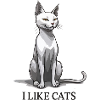 Likes cats