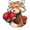 Boxen-Rotpanda-Anhänger