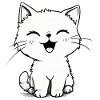 A happy kitten