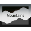 Mountain silhouettes in contrast