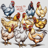 Chicken Ballet: Polyphonic Chicken Troupe