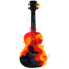 Ukulele Paint Blobs