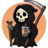 Grim Reaper with Boba
