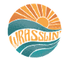 Wrasslin' Sun Waves Retro Motif