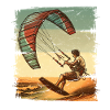 Kitesurfer Kiteboard Kitesurfing Kitesurf