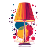 Lamp 70s Music Party