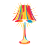 Lamp 70s Music Party