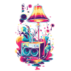 Lamp 70s Music Party
