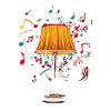 Lamp 70s Music Party