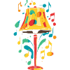 Lamp 70s Music Party