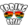 Spring Break Retro Sunset & Beach