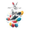 Lapin de Pâques Skateboard