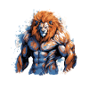 Lion Muscles Fighter Gym