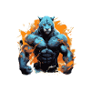 Leopard Muscles Fighter Beast