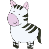zebra rosa